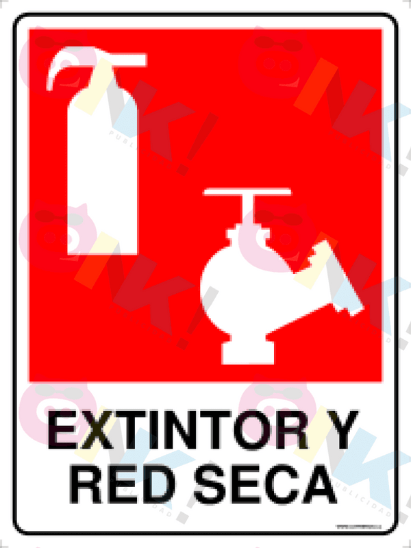 Señalética extintor y red seca - Oink Publicidad